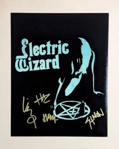 Electric Wizard REAL hand SIGNED 11x14" Photo COA Autographed Doom Metal Band - Picture 1 of 6