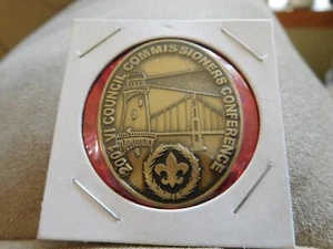 DH SCOUT BSA 2001 COMMISSIONER CONFERENCE PIN SAN FRANCISCO CA LIGHTHOUSE BRIDGE - Picture 1 of 5