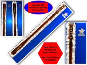 Extra Long Shoe Horn 70cm Wooden Shoes Remover Shoe horn Disability Aid Gift - Picture 1 of 12