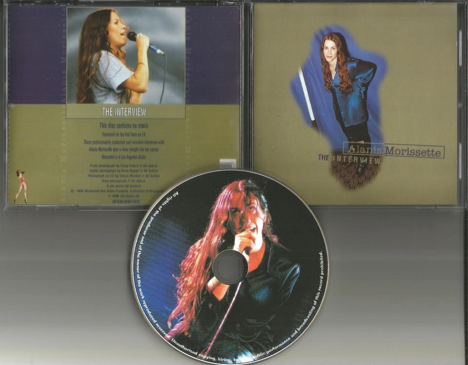 ALANIS MORISSETTE Interview PICTURE DISC EUROPE Out Of Print CD USA seller MINT Foto 1 de 1