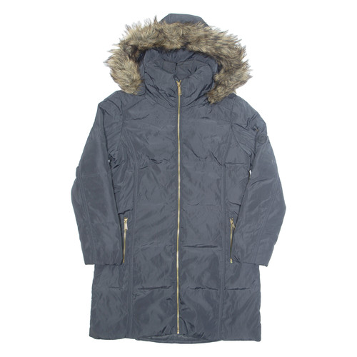 MICHAEL KORS Cappotto soprabito donna nero con cappuccio M