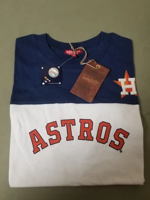 New Mitchell & Ness Womens MLB Houston Astros Yoke T-Shirt. - Image 1 of 4