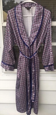 NUEVO ARIA Efecto Satinado Multicolor Floral Cinturón Grande Bata Bolsillos Para Mujer’s S Foto 1 de 4