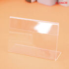 5pcs Acrylic Desk Sign Label Frame Price Tag Display Business Card HoldersB* P❤M