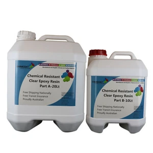 Chemical Resistant Ultra Clear Epoxy Industrial Protective Coating 2Pk Kit DIY - Picture 1 of 23