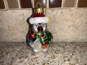 Sombrero de Papá Noel de vidrio soplado a mano adorno de Navidad 3 1/2" #0907 - Imagen 1 de 8