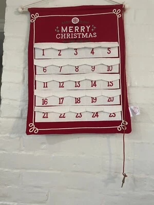 NEW WONDERSHOP TARGET 22.5” X 15.5“ Felt Christmas Countdown Advent Calendar - Image 1 of 4