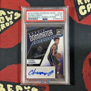 CHUMA OKEKE 2019-20 Panini Donruss Optic /29 Auto Rookie FOTL RC PSA 10 #CHO - Picture 1 of 3