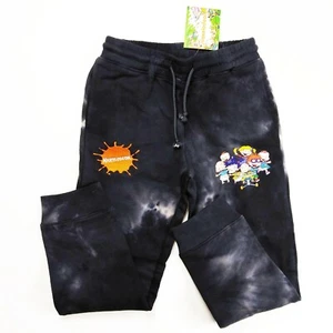 Nickelodeon boys kids 100% authentic sweat pants size medium black rugrats - Picture 1 of 11