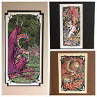 3 Linda Michaels Fantasy Illustration Art 1 Watercolor Ink, 2 Lim Edition Prints
