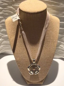 Joseph Esposito ESPO 14K Gold & Sterling Silber 925 Mesh Blume Anhänger Halskette - Bild 1 von 8