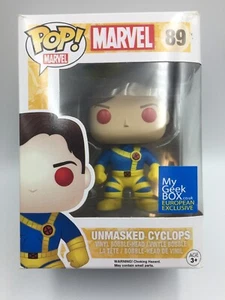 EXCLUSIVE MARVEL UNMASKED CYCLOPS RED EYE 3.75" VINYL FIGURE POP FUNKO  - Foto 1 di 12