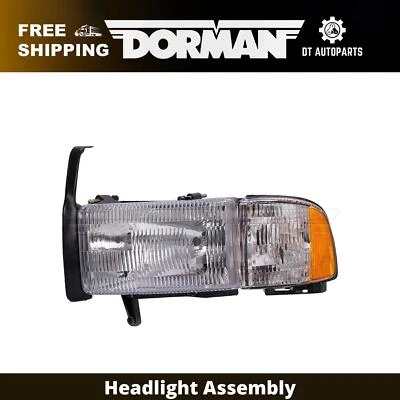 Левая фара в сборе для Dodge Ram 1500 Dorman 1994-2001 годов выпуска 1995 1996 1997 1998 годов выпуска - Изображение 1 из 4