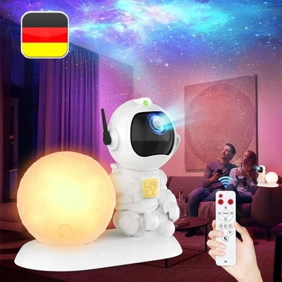 LED Sternenhimmel Lampe Astronaut Projektor Galaxie Sternen Nachtlicht Timer NEU - Bild 1 von 4