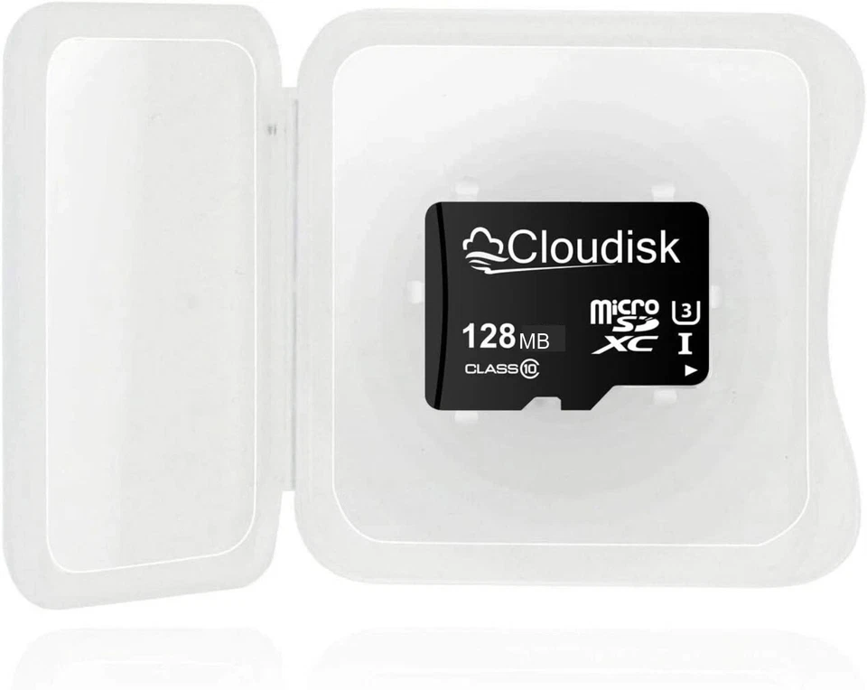 CLOUDDISK MICRO SD card 128mb with case *NEW* - Image 1 of 2