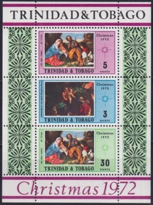 F-EX30156 TRINIDAD & TOBAGO MNH 1972 CHRISTMAS NAVIDAD ART PAINTING TITIAN - Picture 1 of 2