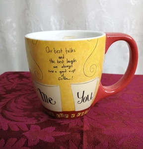 2009 Lang Co  Dan DiPaolo A GOOD CUP Coffee Mug 12 oz  Tea Cup ~ YOU & ME - Picture 1 of 4