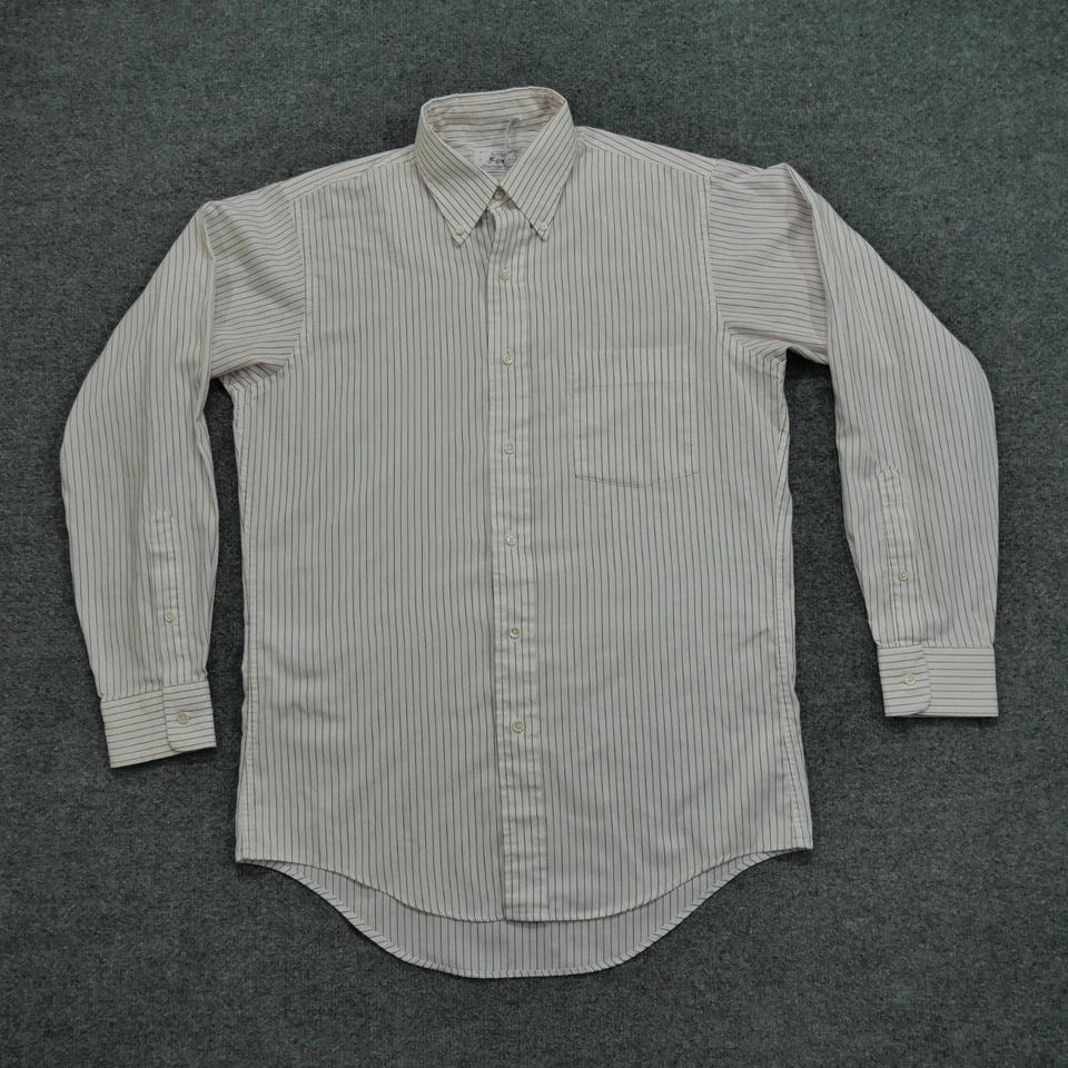 Vintage Arrow Shirt Mens 15 33 White Red Button Down Long Sleeve - Image 1 of 4