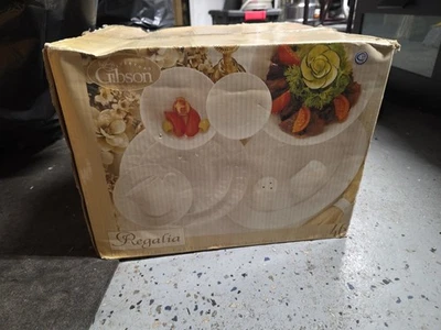 Gibson Home Regalia 46-Piece Dinnerware and Serveware Set white - Image 1 of 3