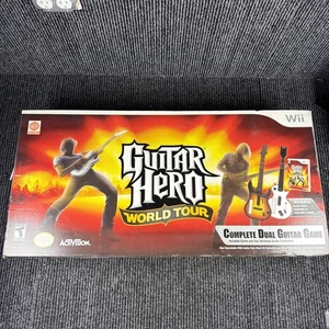 Nintendo Wii Guitar Hero World Tour Paquete de Guitarra Doble con Juego de Caja Sellada - Imagen 1 de 10