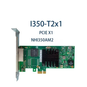 PCI Express Dual Port 350T2V2/I350-T2x1 Ethernet Server Adapter for Desktop PCs - Afbeelding 1 van 8