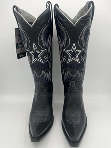 Limited Edition Dallas Cowboys Lucchese Ladies Cowboy Boots (Brand New) Size 9B - Picture 1 of 16