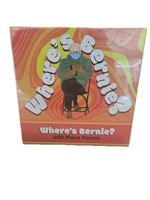 Where’s Bernie Sanders Meme 500pcs Jigsaw Puzzle Political Satire Brand New - Image 1 of 4