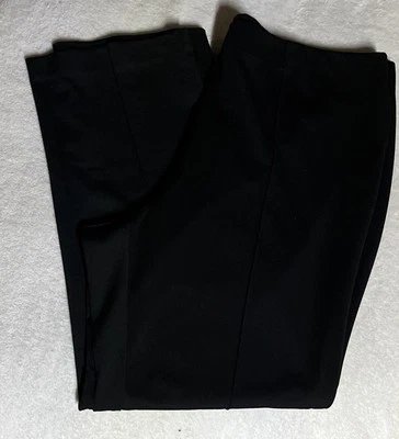 Ruby Rd Woman Size 2X Pull On Pants Black Outside Pleat Stretch Elastic Waist - Image 1 of 4