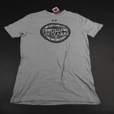 Utah Utes Under Armour Short Sleeve Shirt Men's Gray New - Image 1 of 4