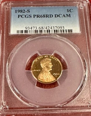 1982 S Proof Lincoln Cent PR68RD DCAM - Image 1 of 4