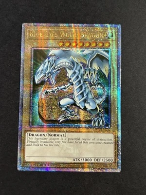 Yu-Gi-Oh! TCG Blue-Eyes White Dragon (Quarter Century Secret Rare) - LC01-EN004 - Image 1 of 4