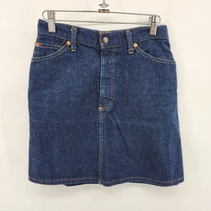 Falda vaquera vintage Levi's naranja etiqueta - talla pequeña - Imagen 1 de 8