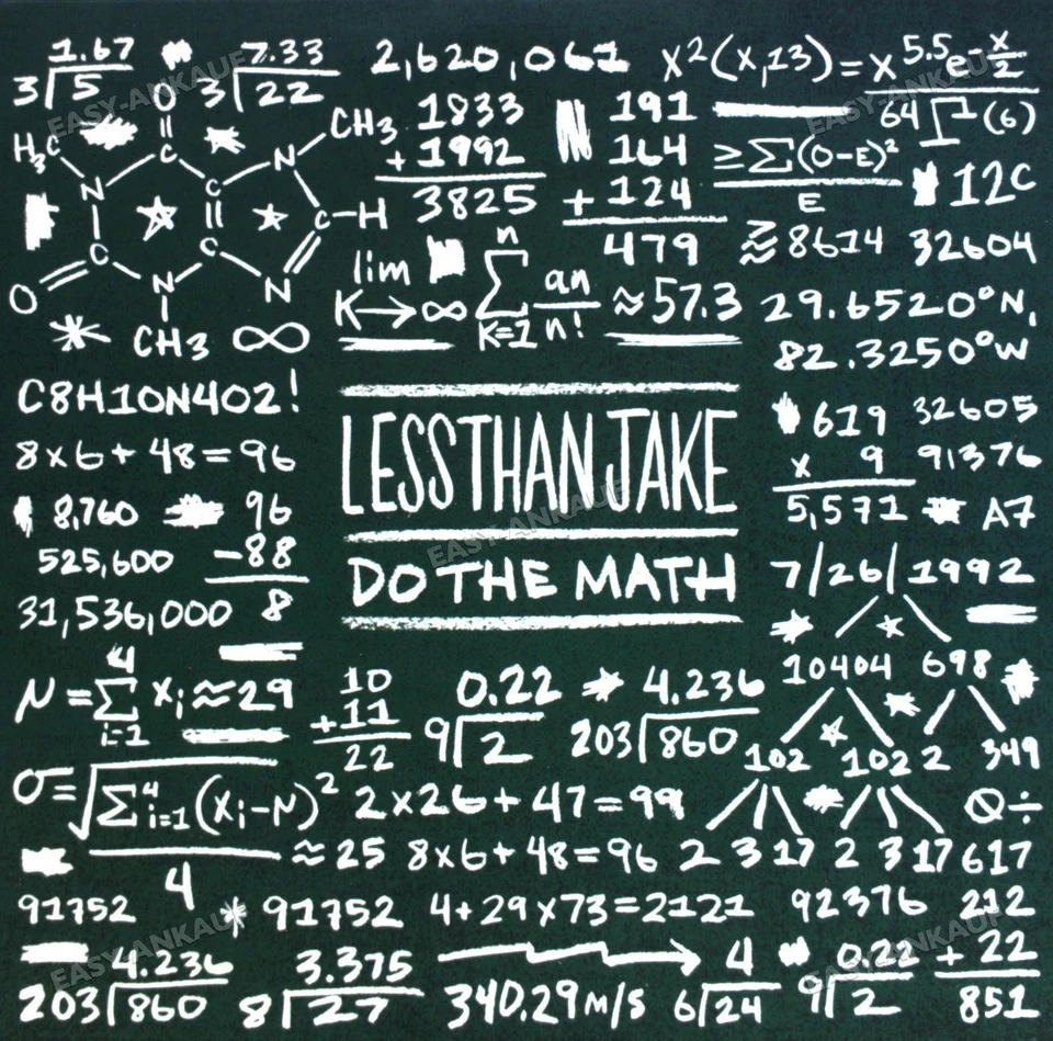 Less Than Jake - Do The Math 7" (VG+) ' - Image 1 of 1