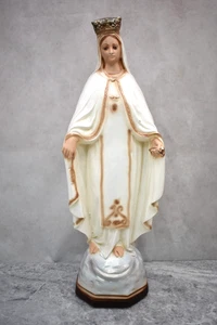 Older Plaster Statue of Mary, Our Lady of Mercy, 18 1/4" ht. (CA258) Chalice Co. - Picture 1 of 14