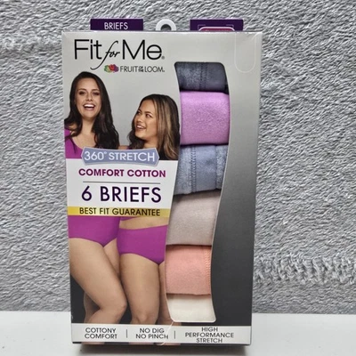Calzoncillos Fruit of the Loom Fit For Me 13/5X 360 elásticos cómodos algodón 6 pares Foto 1 de 4