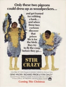 Vintage 1981 Columbia Pictures "Stir Crazy" Movie Original Print Ad Wilder/Pryor - Bild 1 von 1