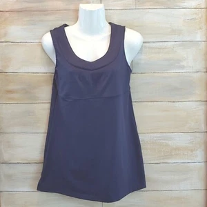 Athleta women Active Wear scoop neckline tank top Navy blue size 36 - Bild 1 von 8