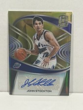 2020-21 Panini Spectra Signatures Gold Prizm auto/10 #SIG-JST HOF Utah Jazz