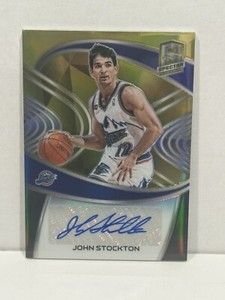 2020-21 Panini Spectra Signatures Gold Prizm auto/10 #SIG-JST HOF Utah Jazz
