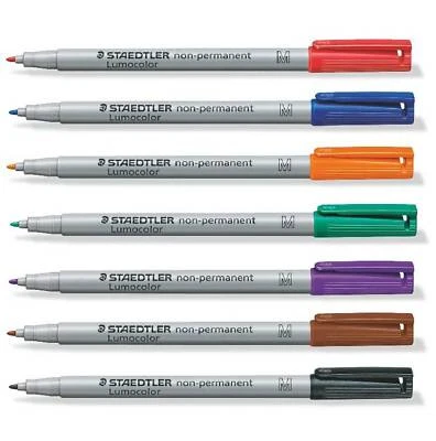 Staedtler Lumocolor Folienstift M non-permanent Universalstift 7 Farben Auswahl - Bild 1 von 4