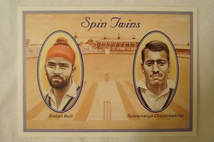 Cricket - Spin Twins -Bedi - Chandrasekhar -Standout Collection by County Print.