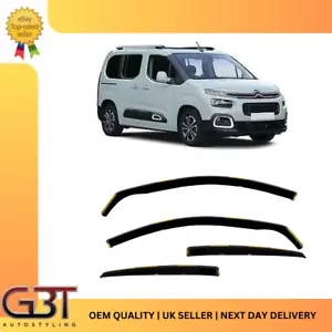 for PARTNER BERLINGO MK3 COMBO E PROACE City 2019-up 4-pc Wind Deflectors - Picture 1 of 2