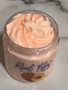 Peach Whipped Body Butter; Whipped Shea Butter, Shea Whipped Body Butter - Picture 1 of 1