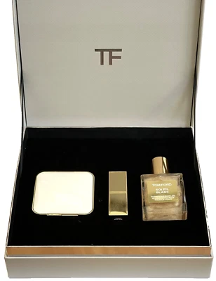 TOM FORD Soleil Gold & Shimmer JUEGO DE 3 aceites corporales, labios, dúo resaltador NUEVO con CAJA Foto 1 de 4
