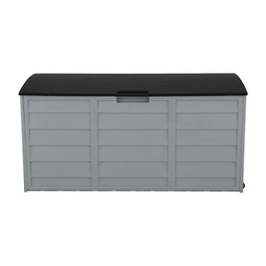 Outdoor Garden Plastic Storage Box 75 Gallon 260 Liters Lockable Chest for - Picture 1 of 11