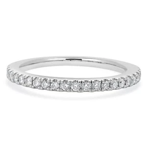 Vera Wang 14 Karat White Gold Diamond Band - Picture 1 of 4