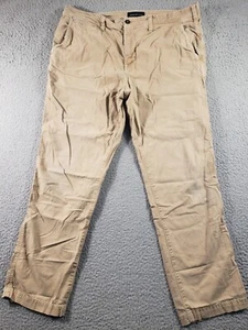 American Eagle Pantalone Uomo 36x32 *36x29* Beige Originale Dritto Flex Dritto - Foto 1 di 15