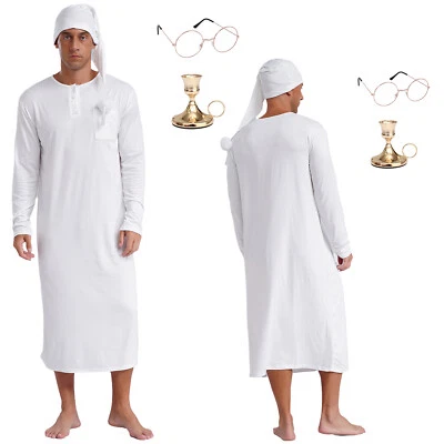 Hombres Bata Conjunto Diario Ropa de Noche Ropa de Salón Soporte Ropa de Dormir Candelabro De Colección Foto 1 de 4