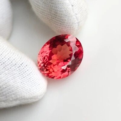 12.30 Cts Oval Cut Awesome Shape Natural Spessartite Garnet Loose Gemstone - Image 1 of 4