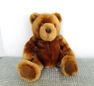 Greek Velvets Fluffy Teddy Bear Plush 11" Stuffed Toy Brown - Picture 1 of 7